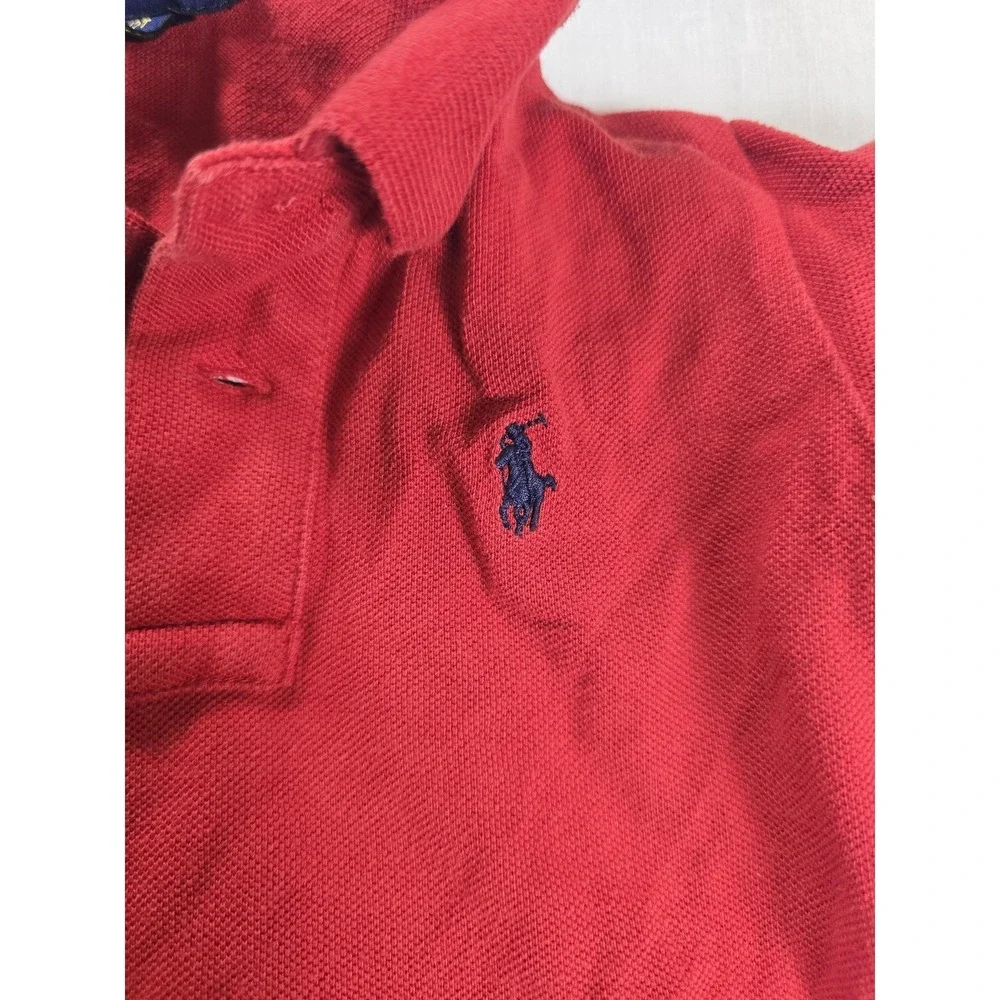 Polo Ralph‎ Lauren Polo Shirt Boys 2T Red Short Sleeve Pony Logo Collared Casual